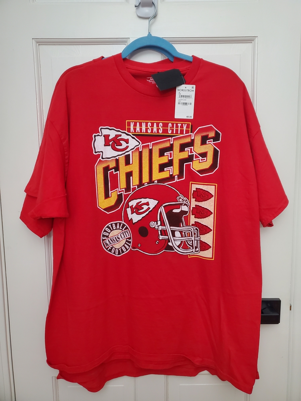 Junk Food Clothing Kansas City Chiefs Red Graphic Tee. NWT.